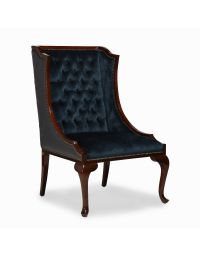 Nuovo Wing Chair with Acantha Sculpted Leather