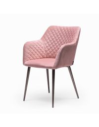 Sienna Velvet Pink Dining Chair
