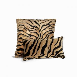 Tiger Print Fur Pillow Line