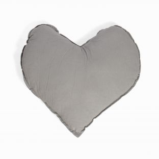 Heart Pillow-Grey