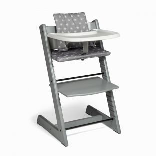 Leif Baby High Chair Grey