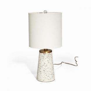 Halo Fritz Concrete Bedside Table Lamp Shade with Metal Base