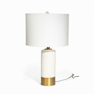Halo Tafel Concrete Bedside Table Lamp Shade with Metal Base