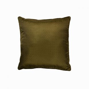 Greek Key Olive Green Silk Pillow Line-square L