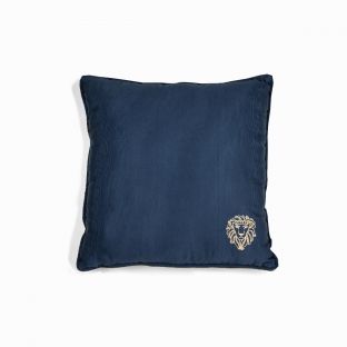 Embroidery Gold in Blue Pillow
