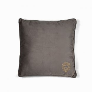 Embroidery Gold in Taupe Pillow