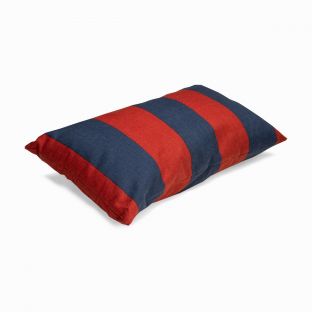 Blue & Red Print Lumbar Pillow