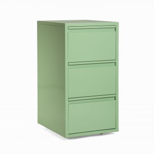 OADC Pastel Green Steel Filing Cabinet (3, 5 Drawers)-3-Drawer Type