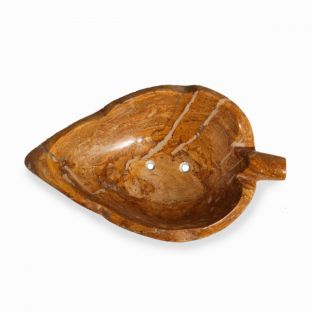 Marble Leaf Soap Dish-Brown