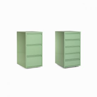 OADC Pastel Green Steel Filing Cabinet