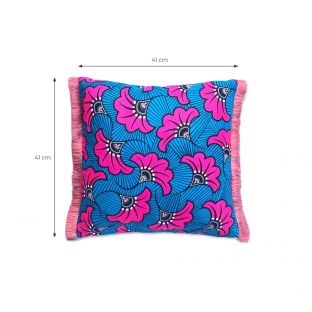 Pink Florals Pillow Cover-Square S
