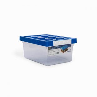 Shimoyama Blue Lego Plastic Toy Storage Box