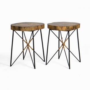 Maibe Wooden Stool Chair