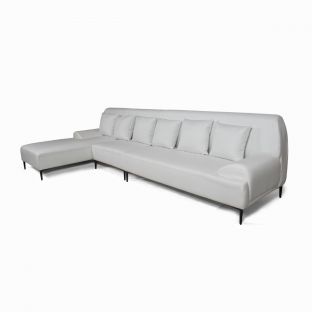 Arden L-shape Sofa, White