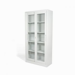 5-Layer Glass Sliding Door Cabinet