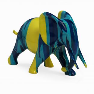 Abstract Elephant Figurine -L