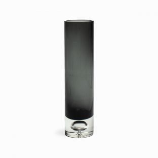 Amara Cylinder Glass Flower Vase Gray
