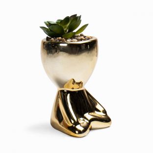 Gold Ceramic Vase III