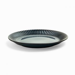 Retro Blue Dessert Plate