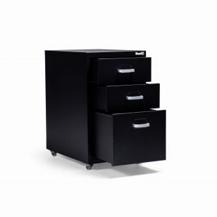 Scarlett Stage 3-Layer Filing Cabinet-Black