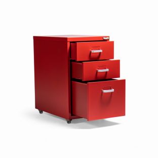 Scarlett Stage 3-Layer Filing Cabinet-Red