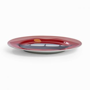 Seletti Studio Job Blow Porcelain Mouth Dinner Plate