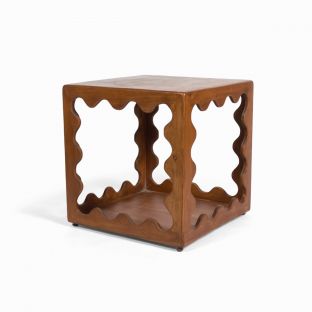 Alon Series Cube Mahogany Table