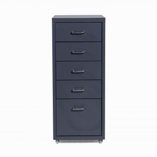 Audrey Stage 5-Layers Filing Cabinet-Grey