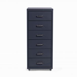 Audrey Stage 6-Layers Filing Cabinet-Grey