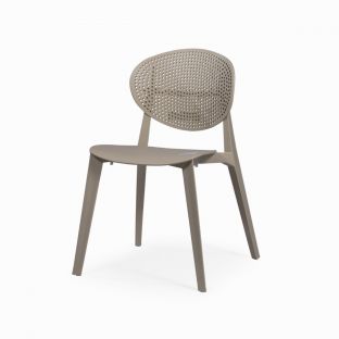 Beige Monoblock Aversa Chair