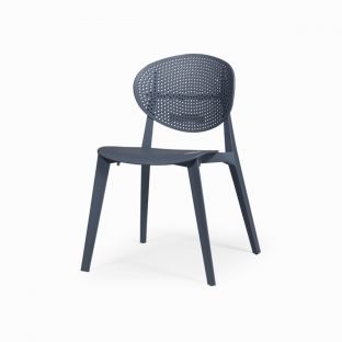 Gray Monoblock Aversa Chair