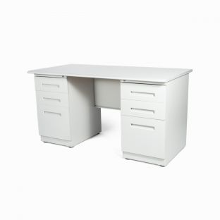 Basiq Desk with Double Pedestal 