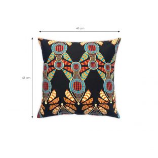 Black Alien Bees Pillow Cover-Square S