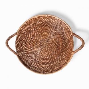 Rattan Woven Catch-all Serving Tray