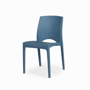 Blue Monoblock Brooklyn Chair