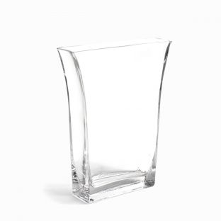 Castalia Clear Glass Flower Vase