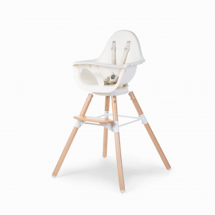 Evolu 180 swivel High Chair Natural-White