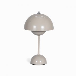 Classic Gray Mushroom Lamp