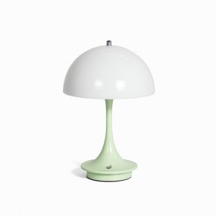 Minimalist Green Mushroom Lamp