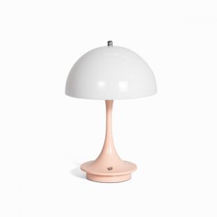 Minimalist Pink Mushroom Lamp