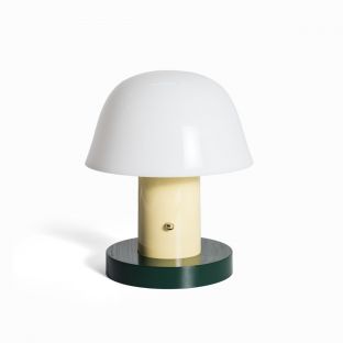 Elegant Green Mushroom Lamp