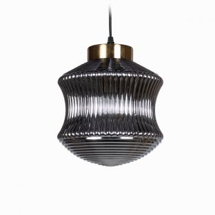 Delaine Smoky Grey Ceiling Lamp