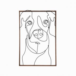 Doggo Portrait 0.4 Wire Art