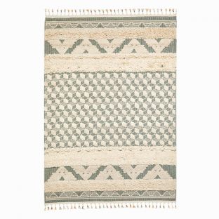 Fezal Green Rectangular Carpet Rug