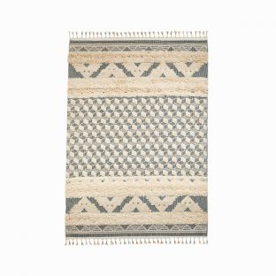 Fezal Teal Large Rectangular Carpet Rug