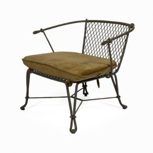Garro Metal and Fabric Lounge Chair