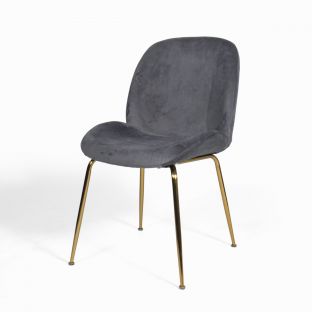 Halo Design Cleo Dark Grey Modern Dining Chair