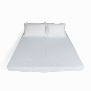 Hulma Homes 8" 3-pc Bed Linen Set Plain, White