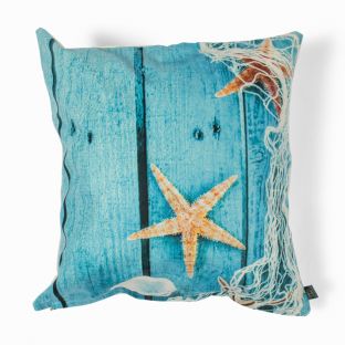 Net & Starfish Throw Pillow Case