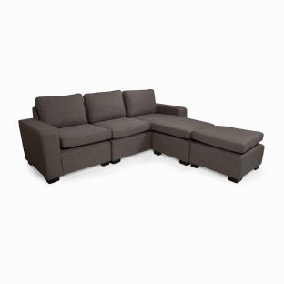 Jenald L-shape Sofa with Ottoman